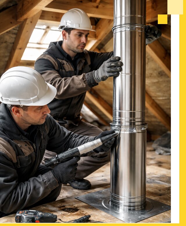 Монтаж дымоходов для каминов в Ульяновске с гарантией качества