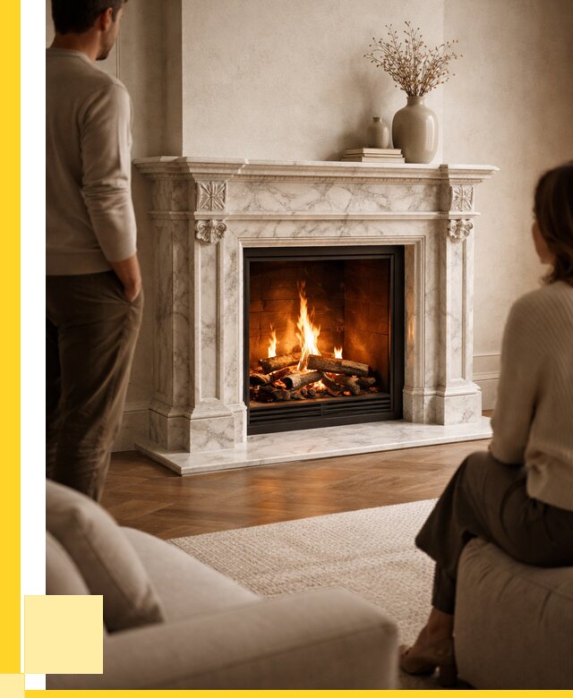 Мраморные камины под ключ в Ульяновске от 257125 р. | ЭриданУлн