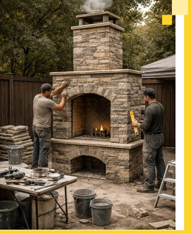 Проектирование и установка уличных каминов в Ульяновске