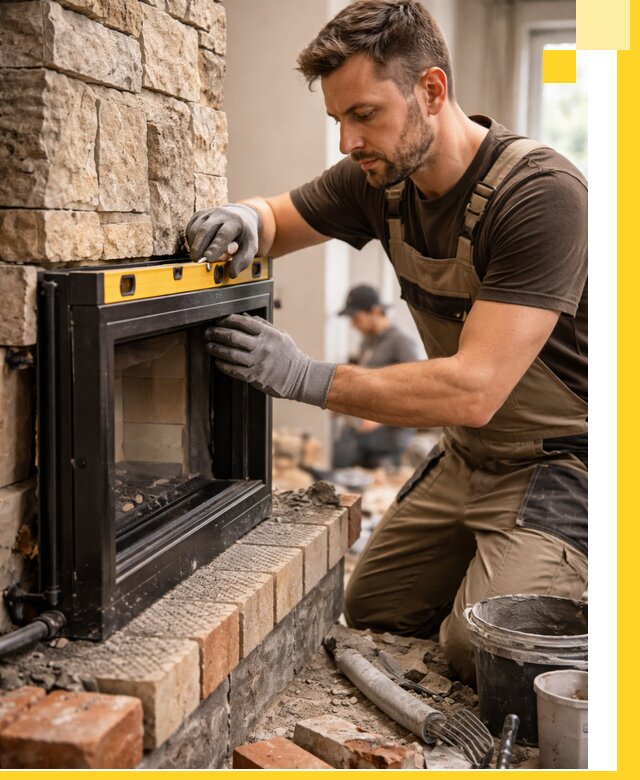 Дровяные камины под ключ в Ульяновске: монтаж, обустройство