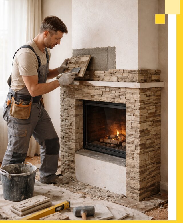 Изготовление и монтаж каминов для дома под ключ в Ульяновске