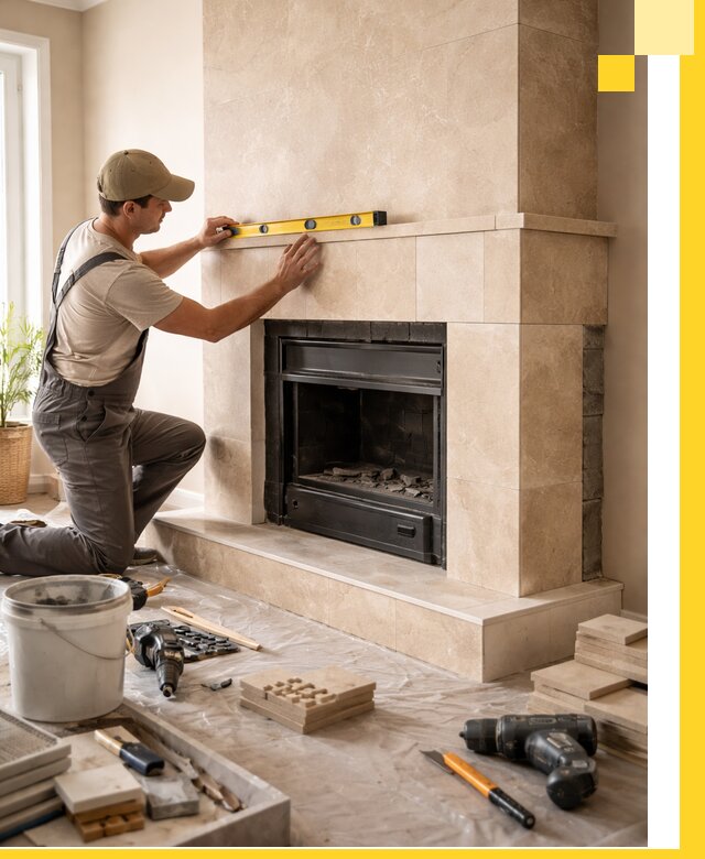 Установка и монтаж каминов в частном доме под ключ в Ульяновске