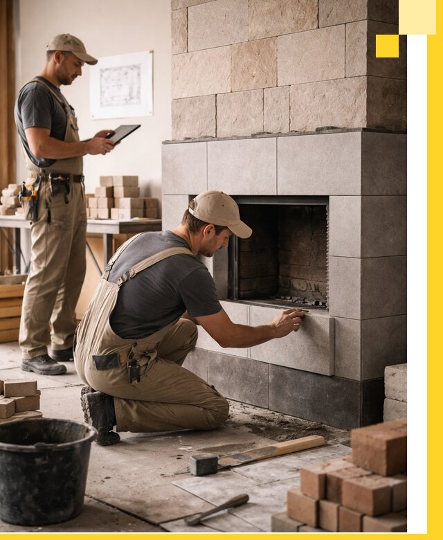 Индивидуальные проекты каминов и каминных систем в Ульяновске