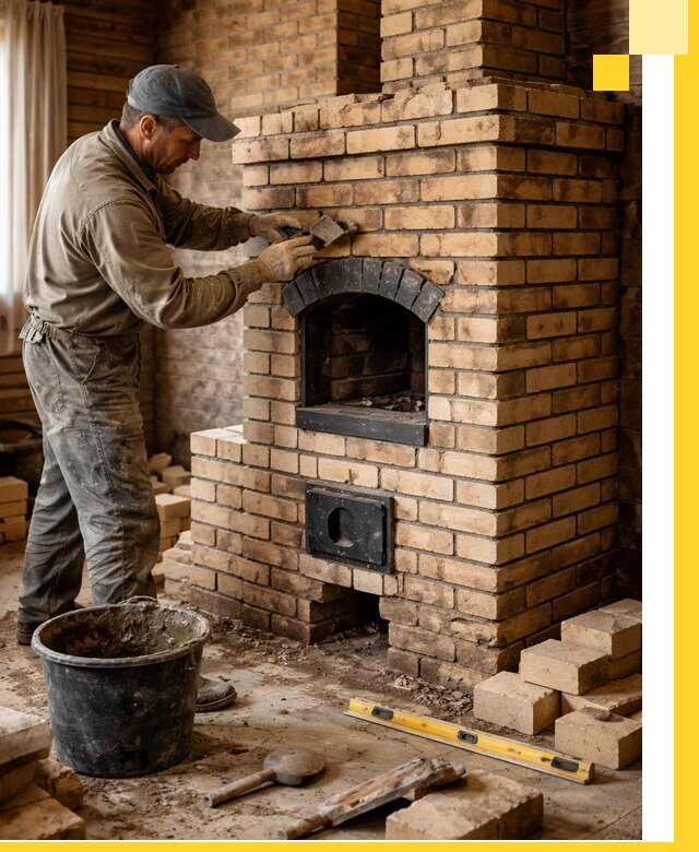 Кирпичные печи под ключ в Ульяновске: проектирование и кладка
