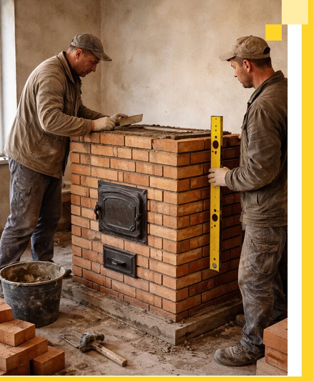 Отопительные печи под ключ в Ульяновске, установка и сборка