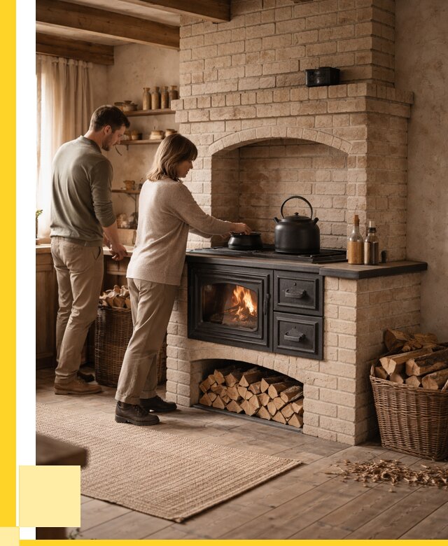 Печи с плитой в Ульяновске от 46283 р. | ЭриданУлн — кирпичная печь