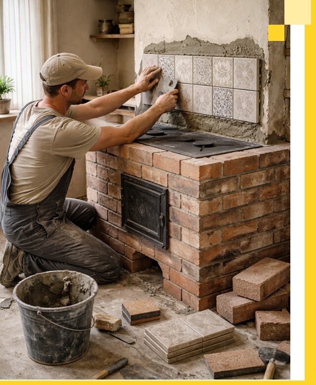 Печи с плитой на заказ монтаж гарантия и сервис в Ульяновске