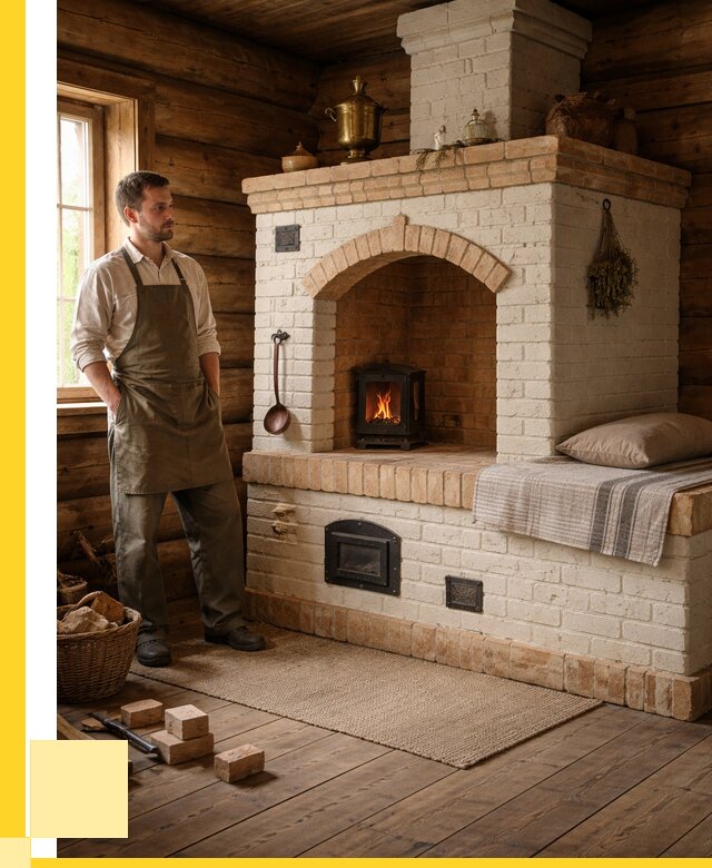 Русские печи с лежанкой под ключ в Ульяновске от 154275 р. ЭриданУлн