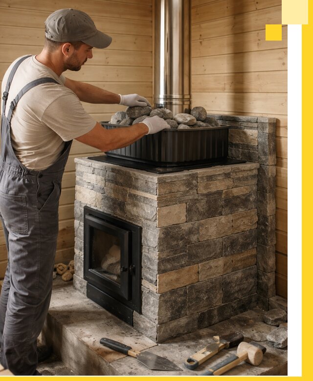 Печи для парной в Ульяновске, производство, монтаж и обслуживание