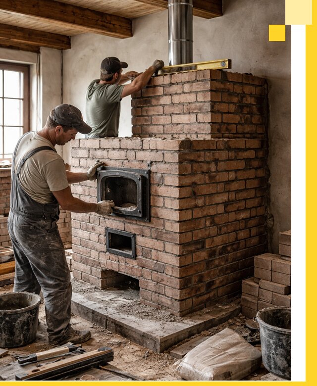 Печи для загородного дома под ключ в Ульяновске — монтаж и сервис