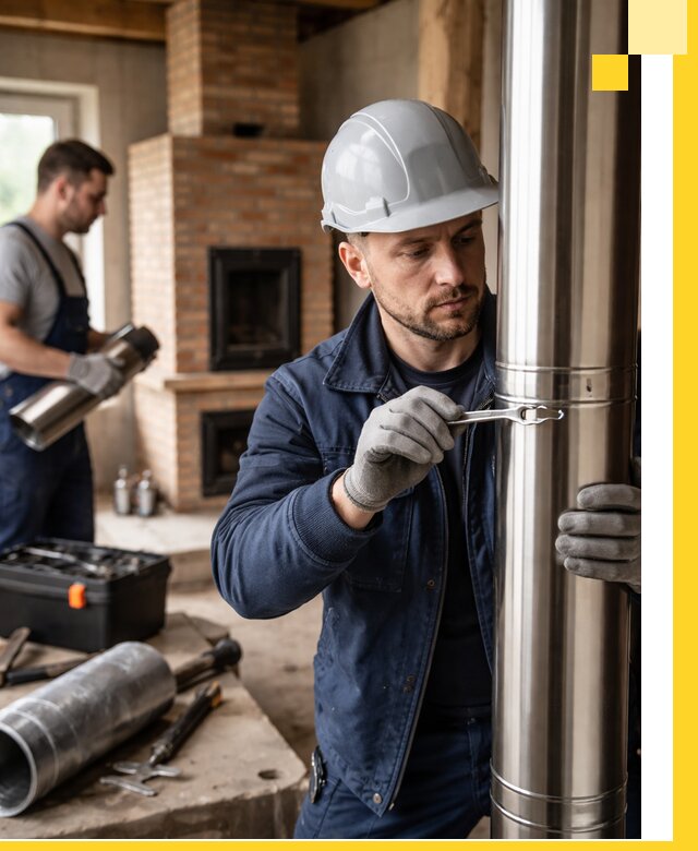 Профессиональный монтаж дымоходов для печей в Ульяновске