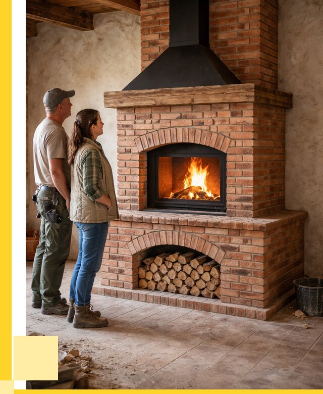 Печи камины из кирпича в Ульяновске от 123420 р. | ЭриданУлн