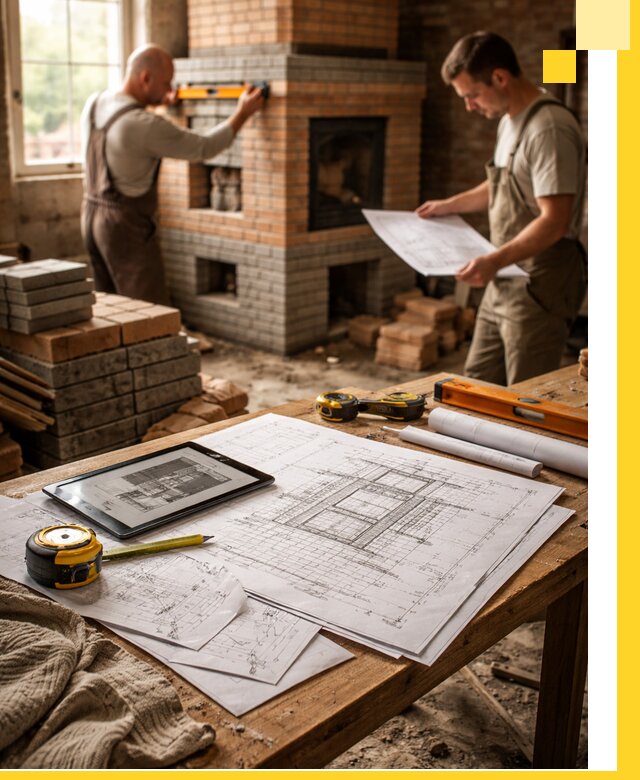 Проекты печей и каминов с индивидуальным дизайном в Ульяновске