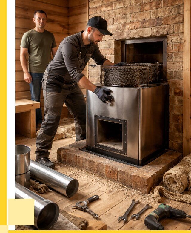 Монтаж банных печей под ключ в Ульяновске от 18513 р., ЭриданУлн