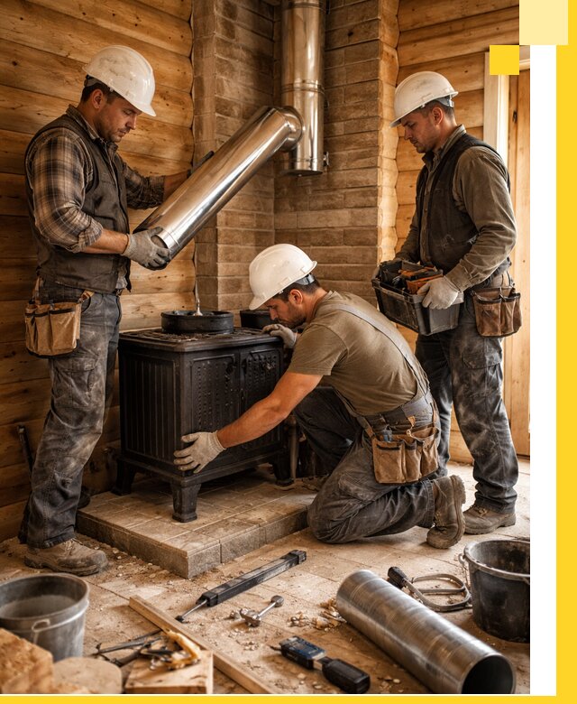Профессиональный монтаж банных печей и дымоходов в Ульяновске
