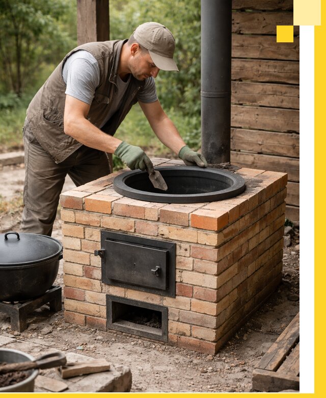 Изготовление и установка печей для казана в Ульяновске под ключ