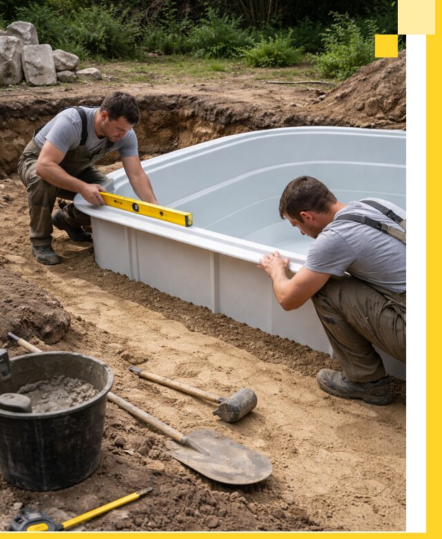 Производство и установка пластиковых бассейнов в Ульяновске под ключ
