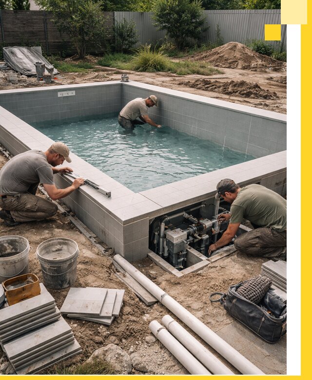 Строительство и монтаж бассейнов для дачи под ключ в Ульяновске