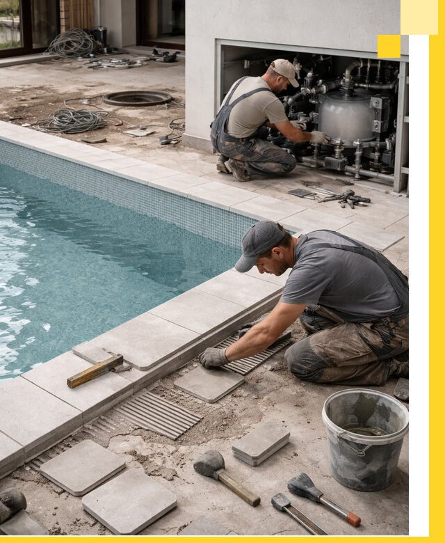 Строительство и монтаж бассейнов в коттедже в Ульяновске