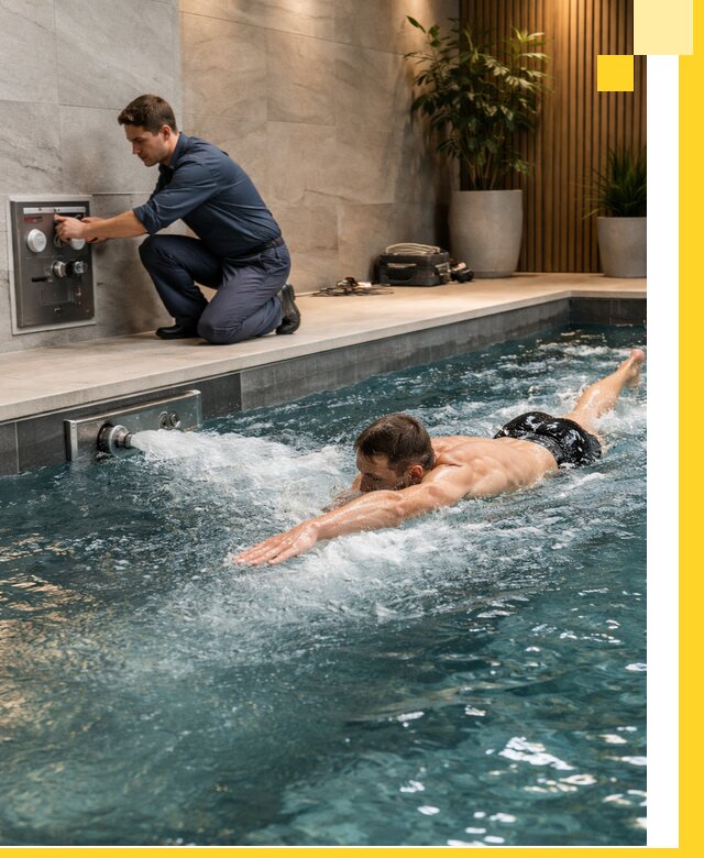 Проектирование и монтаж бассейнов с противотоком в Ульяновске