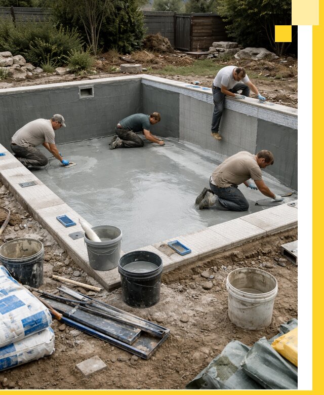 Изготовление и монтаж чаши бассейна под ключ в Ульяновске