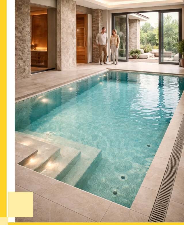 Бассейн во дворе в Ульяновске: проект, отделка от 1234200 р. | ЭриданУлн