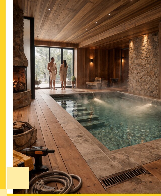 Проекты бань с бассейном под ключ в Ульяновске от 77138 р., ЭриданУлн