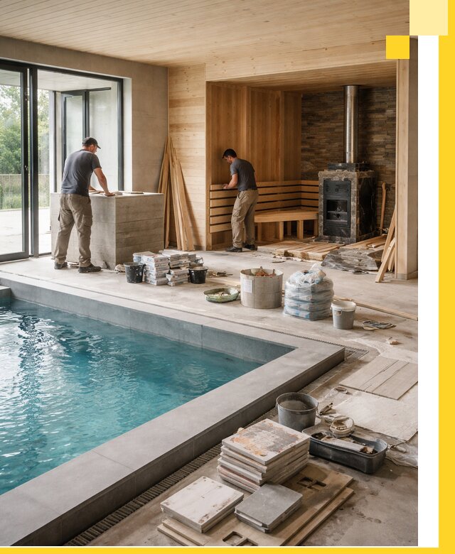 Проектирование и строительство бань с бассейном в Ульяновске