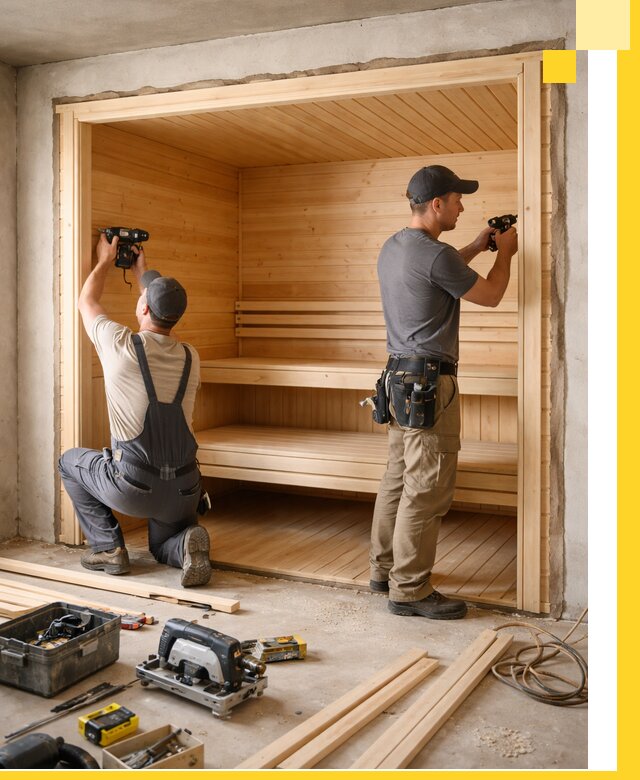 Монтаж саун под ключ в Ульяновске — проектирование и установка