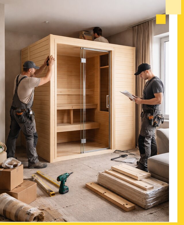 Установка и благоустройство саун в квартире в Ульяновске