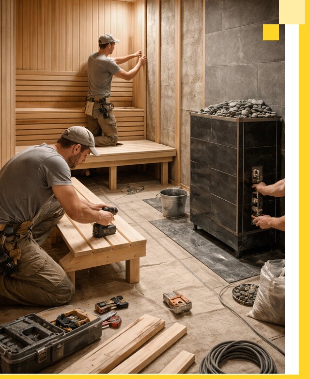 Дизайн и строительство интерьерных саун под ключ в Ульяновске