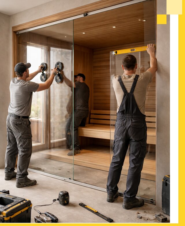 Производство и монтаж стеклянных саун под ключ в Ульяновске