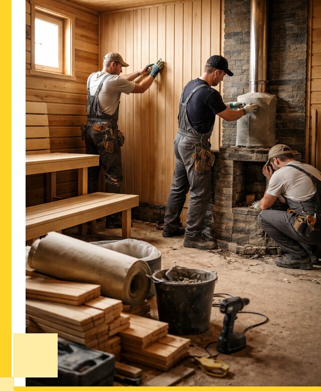 Ремонт бань под ключ в Ульяновске от 46283 р. | ЭриданУлн