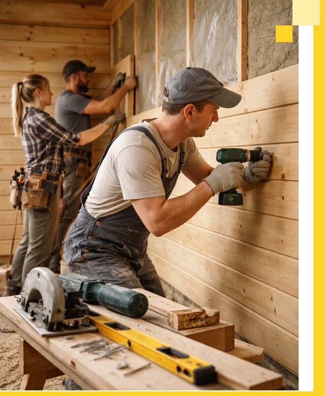 Обшивка бань под ключ в Ульяновске: отделка стен и потолков