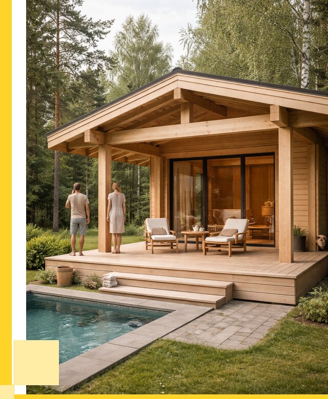 Бани с террасой под ключ в Ульяновске от 617100 р. | ЭриданУлн