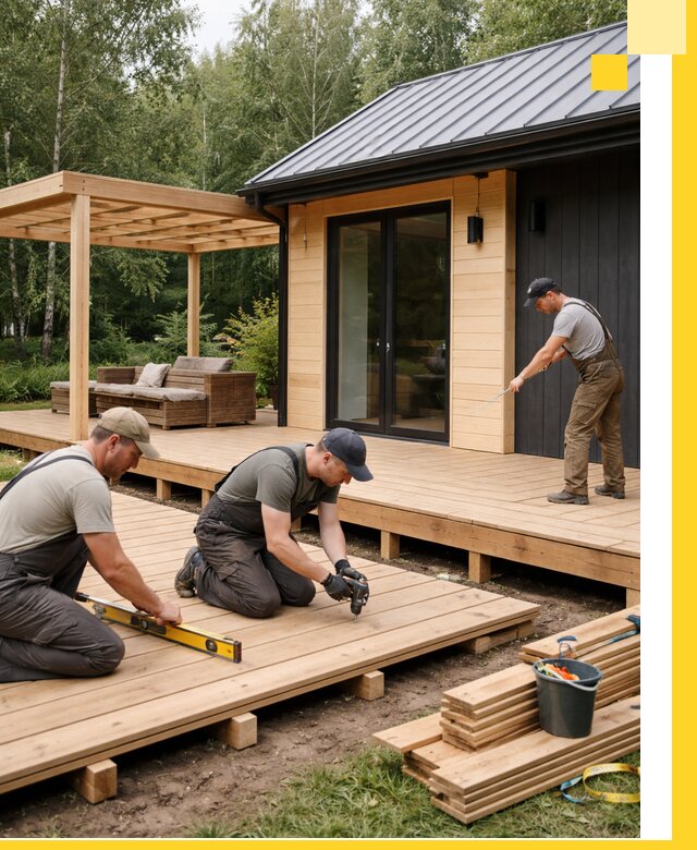 Строительство бань с террасой и бассейном под ключ в Ульяновске