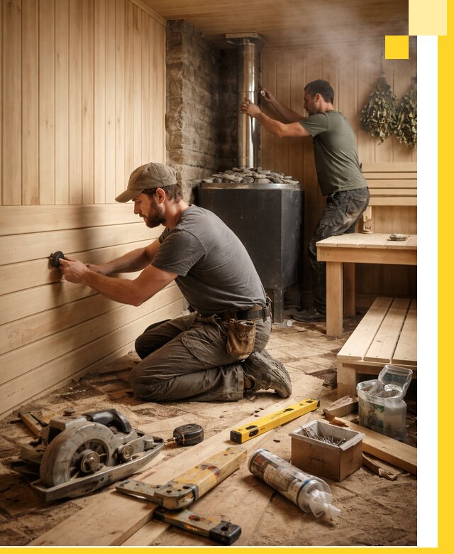 Полное строительство и оснащение парных под ключ в Ульяновске