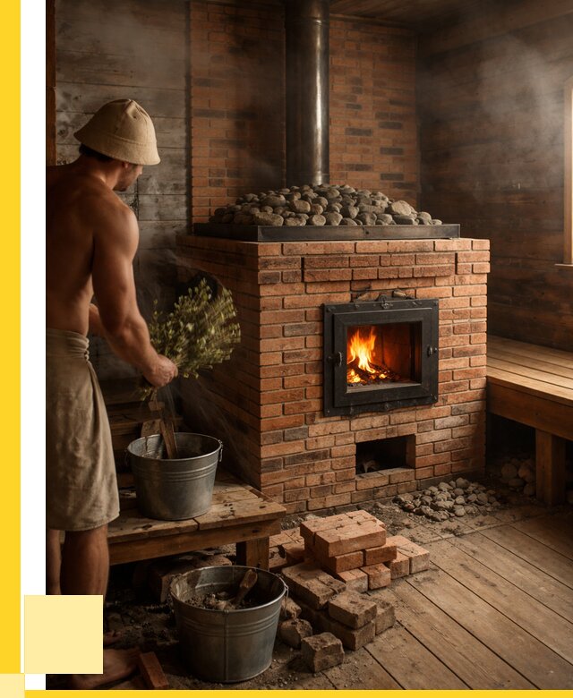 Кирпичные банные печи в Ульяновске от 92565 р. | ЭриданУлн