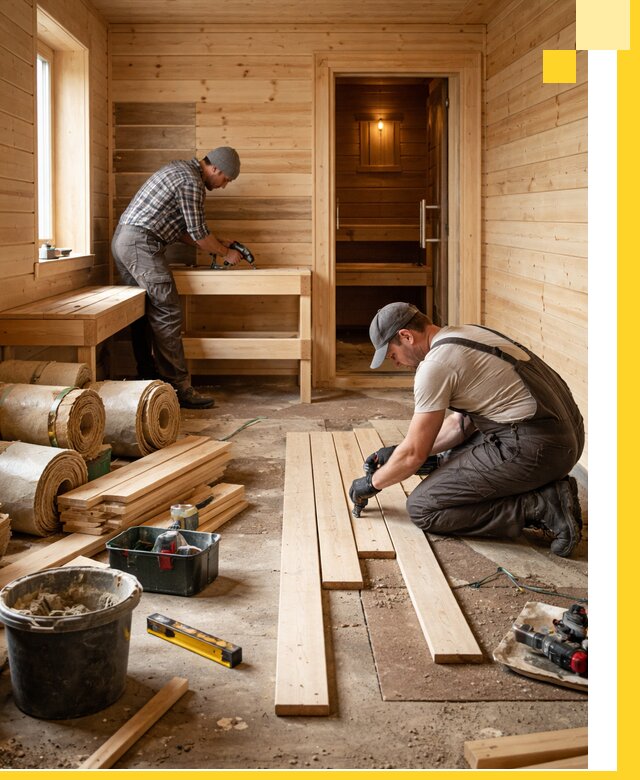 Индивидуальный проект бани с комнатой отдыха под ключ в Ульяновске