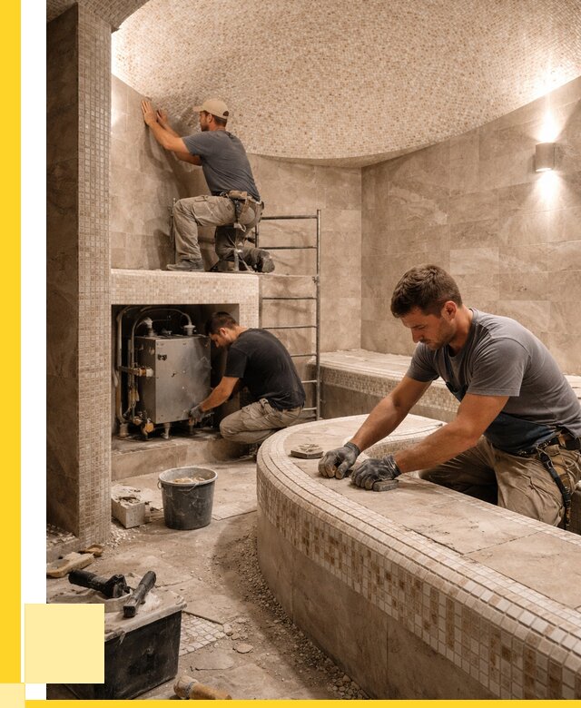 Монтаж хамамов под ключ в Ульяновске от 257125 р. ЭриданУлн