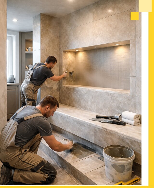 Профессиональное строительство хамама в квартире в Ульяновске