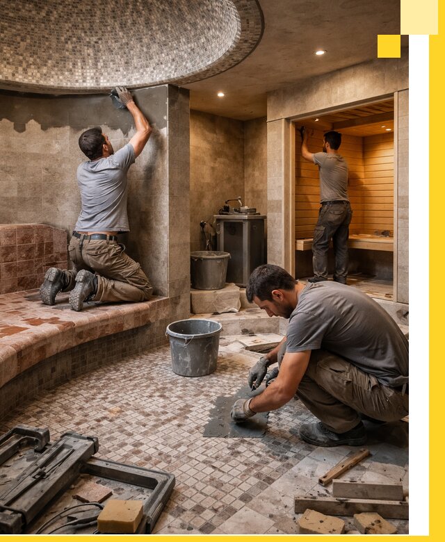 Проект и строительство хамама бани и сауны под ключ в Ульяновске