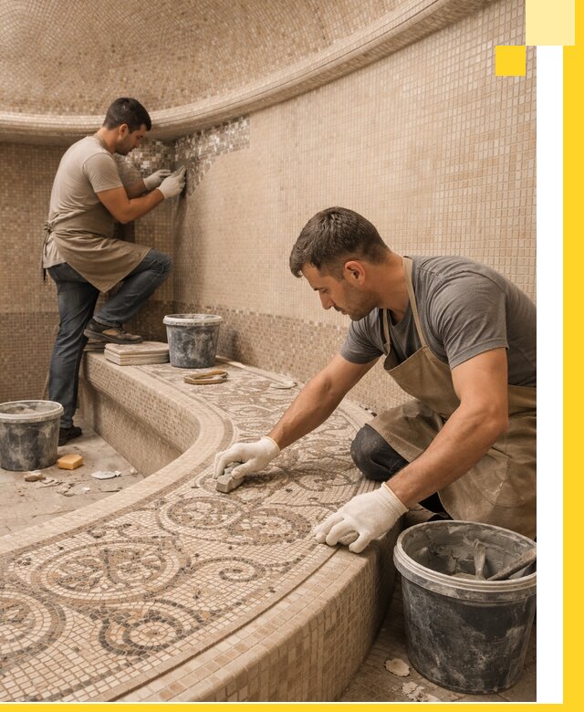 Плитка для хамама в Ульяновске, укладка, подбор и поставка